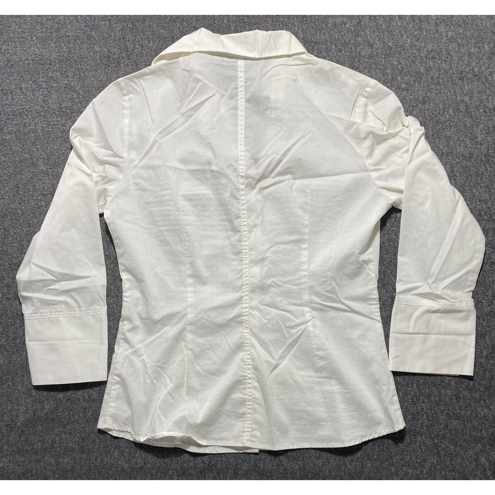 SIGNATURE BY LARRY LEVINE WOMENS COLLARED BLOUSE SHIRT SIZE M - Picture 6 of 9